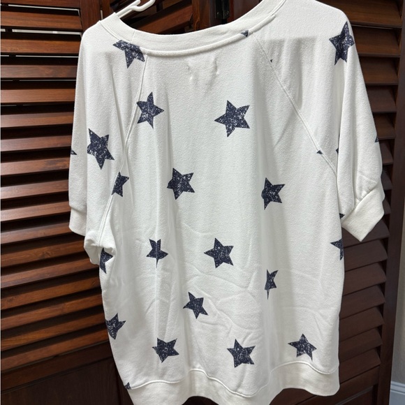 Lou & Grey White Star Print Sweatshirt - Picture 5 of 8
